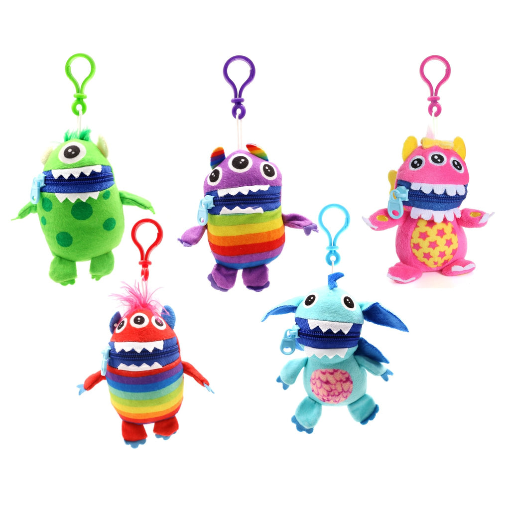 Pack of 5 Worry Yummy Clip on Keyrings - Worry Yummy